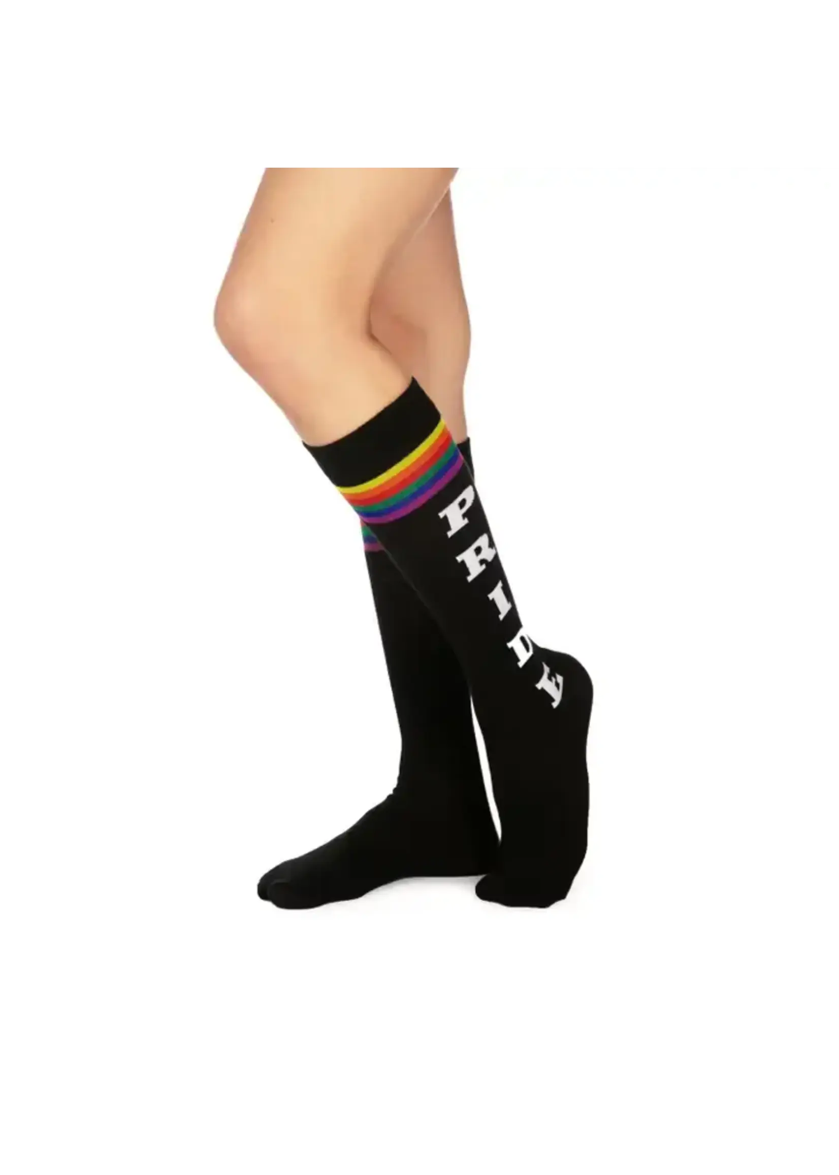 Tipsy Elves Pride Socks - Black Knee High
