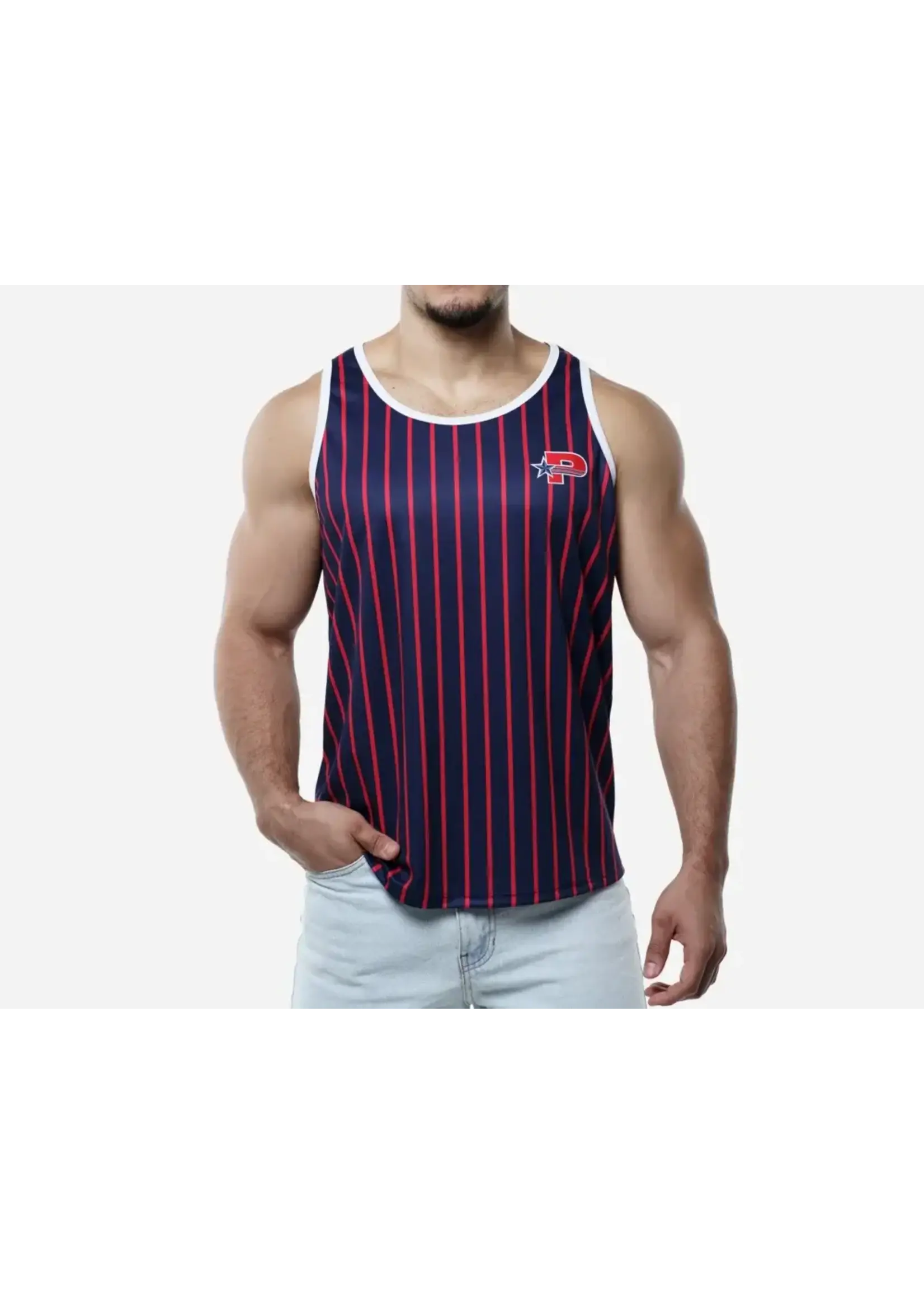 Pump! Striped Tank Top