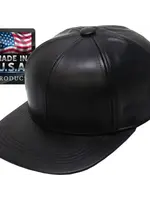 100% Leather Baseball Cap