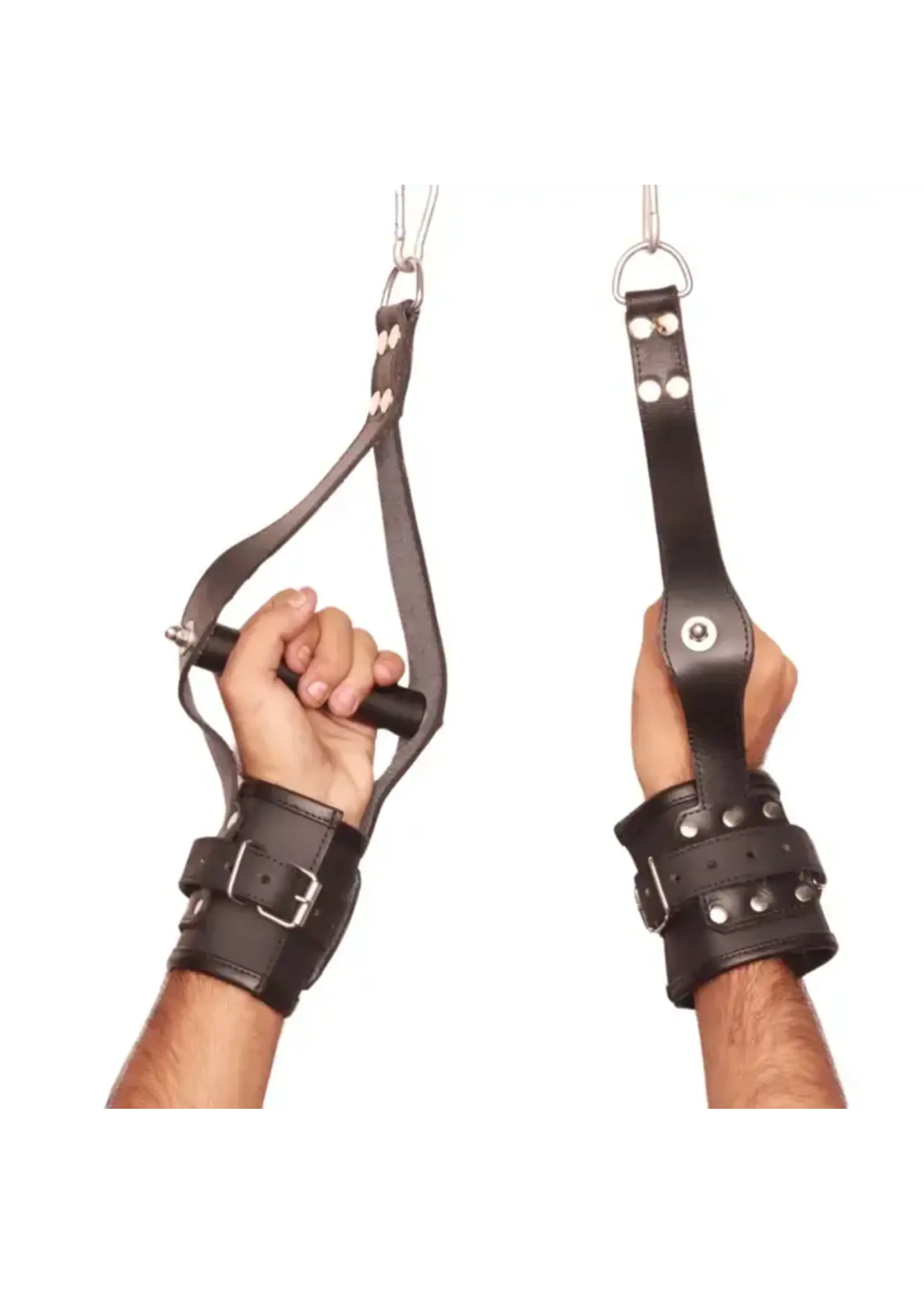 The Master Tanners Leather Wrist Cuffs Bondage Cuffs Restraint Set