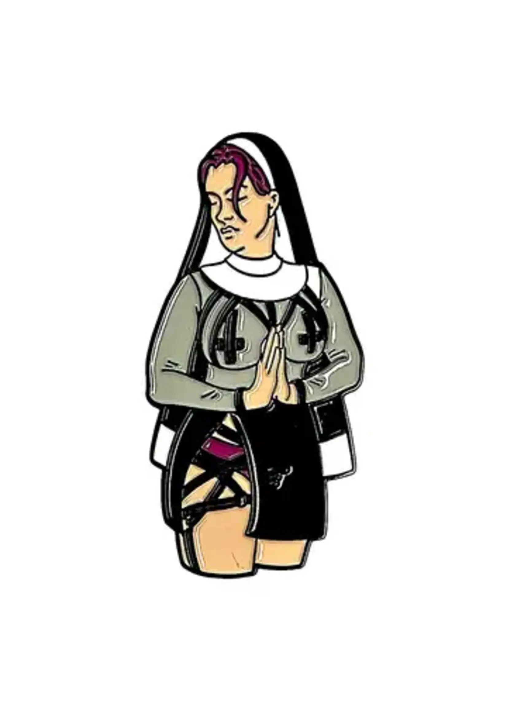 Geeky And Kinky Nunother Enamel Pin