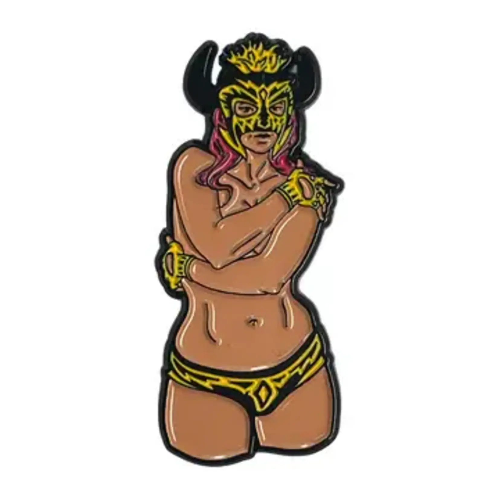 Geeky And Kinky Lady Dominatriz Enamel Pin