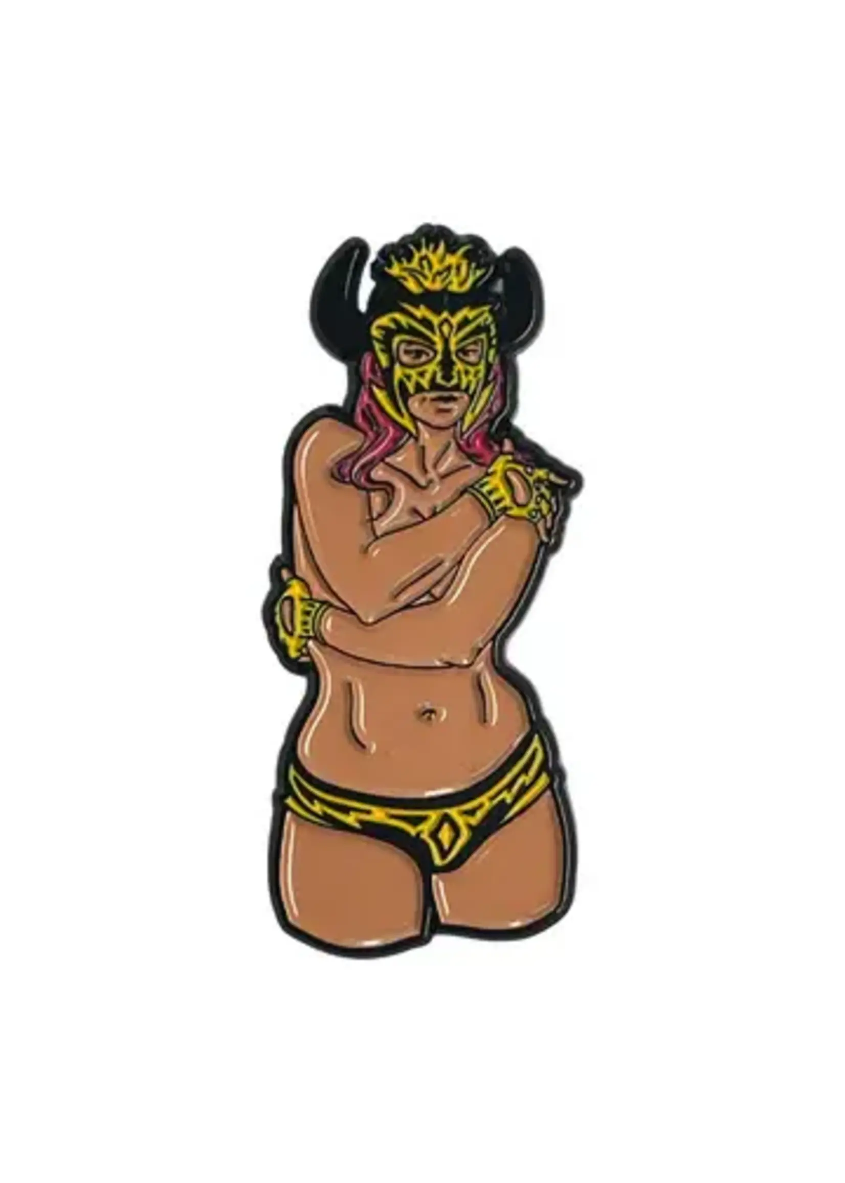 Geeky And Kinky Lady Dominatriz Enamel Pin