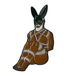 Geeky And Kinky Rope Bunny Morgan Enamel Pin
