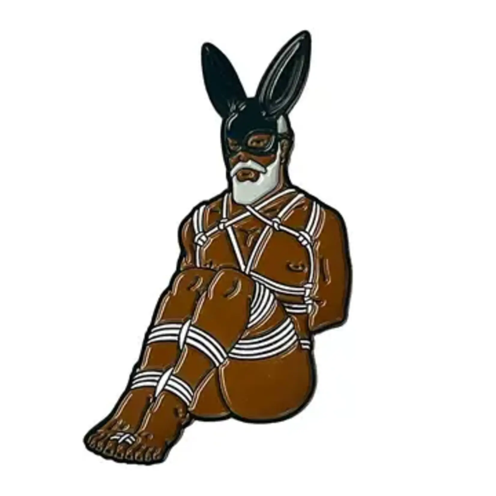 Geeky And Kinky Rope Bunny Morgan Enamel Pin
