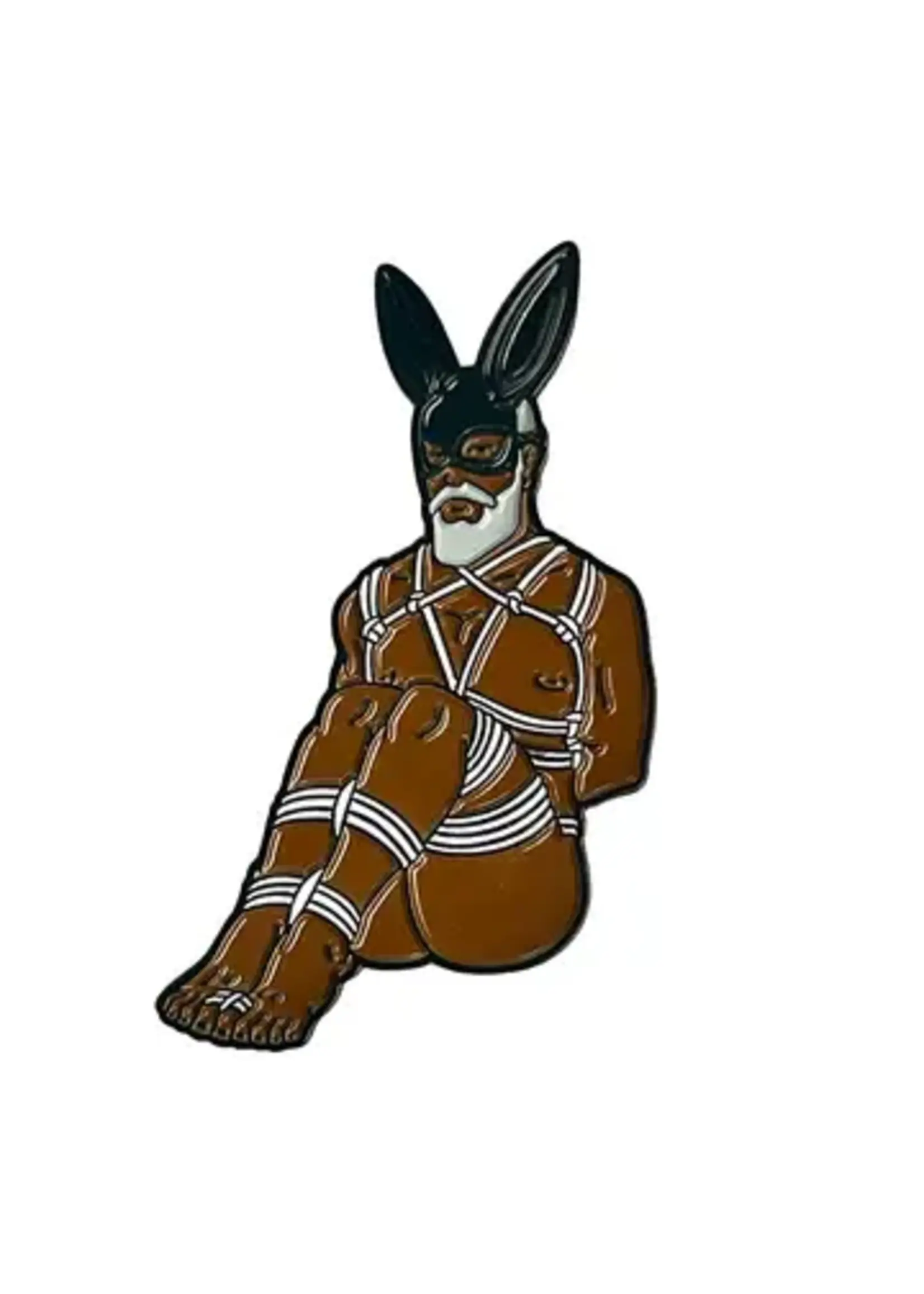 Geeky And Kinky Rope Bunny Morgan Enamel Pin