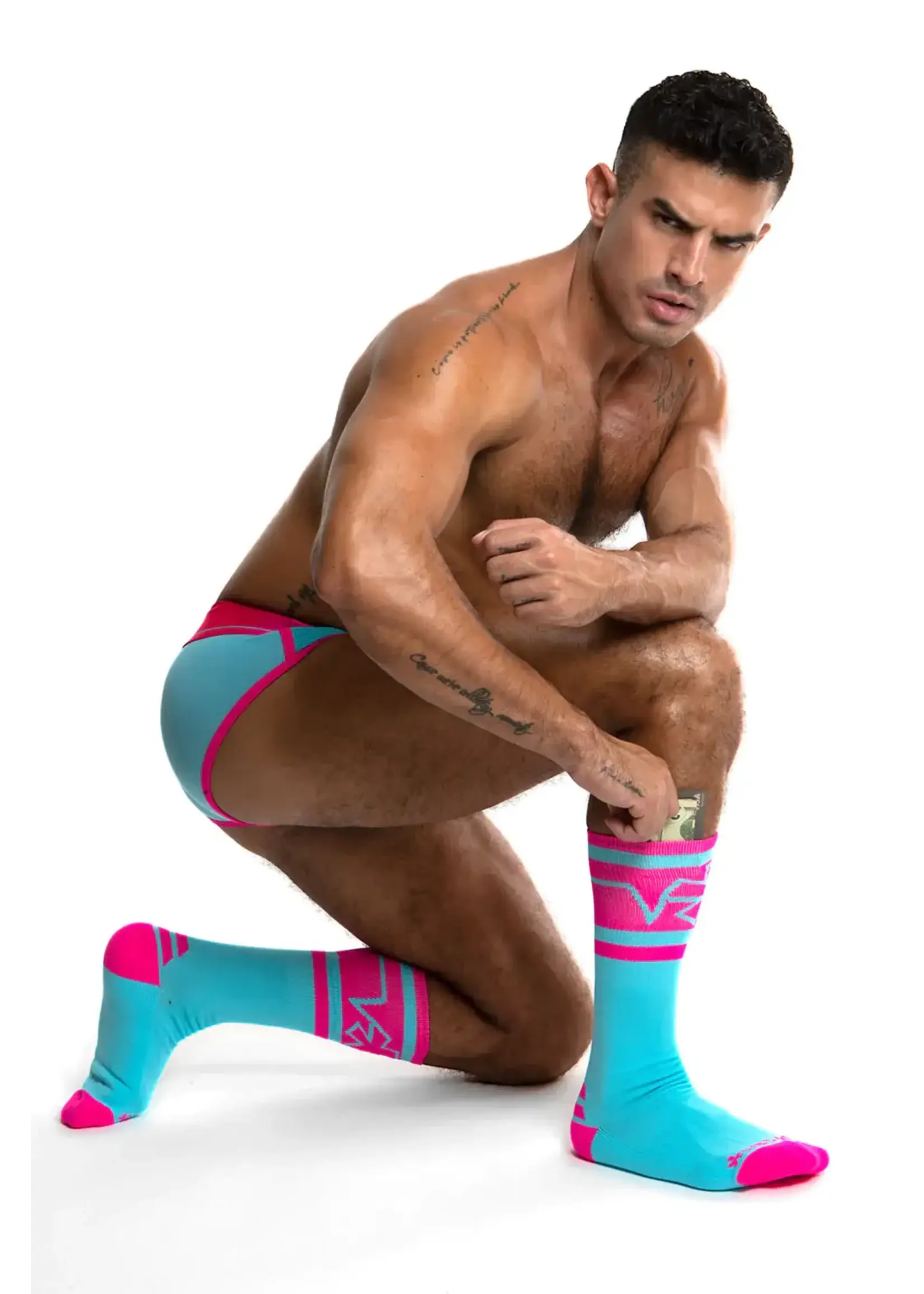 *ssTricks Mid-Calf Nylon Pocket Socks
