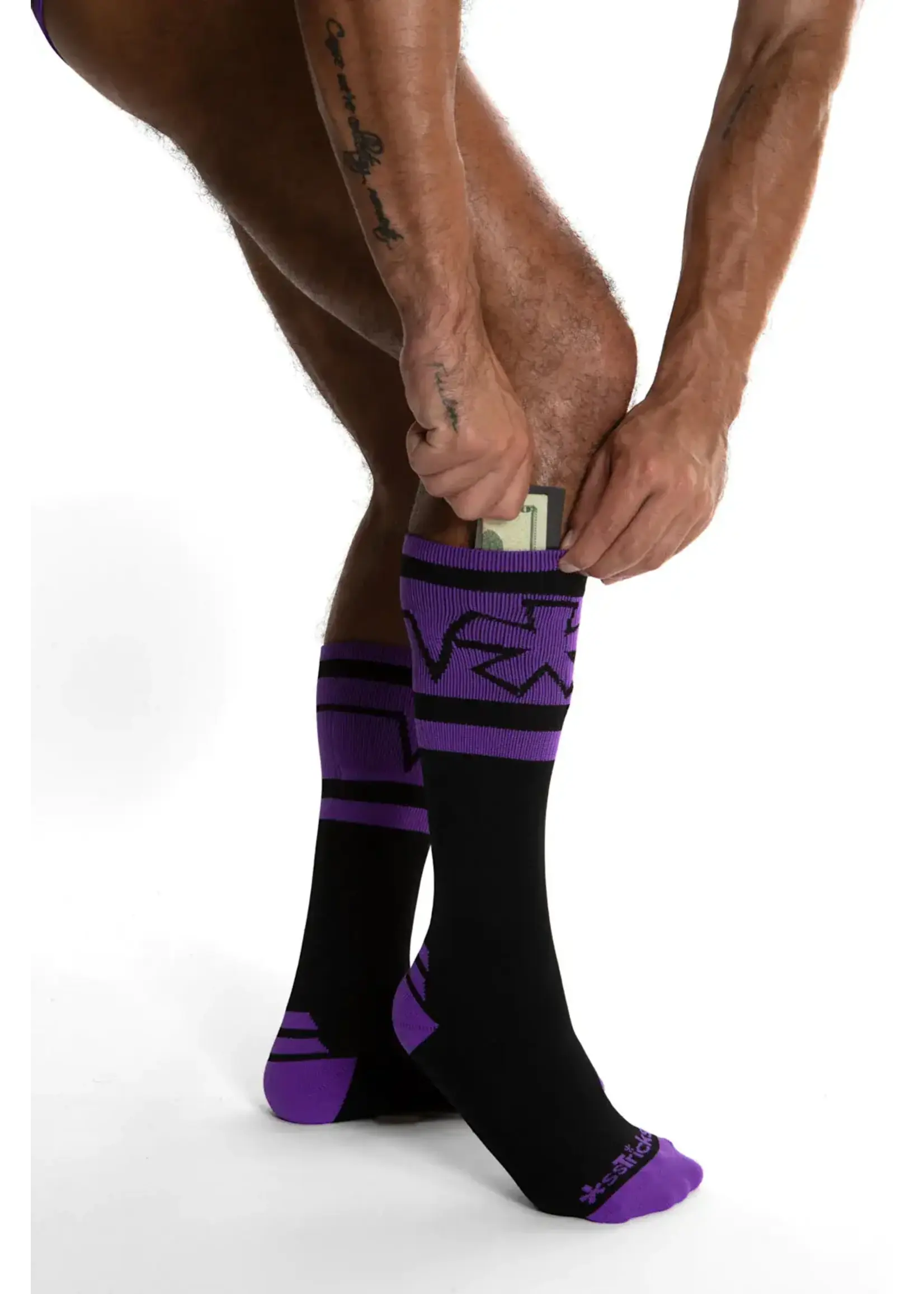 *ssTricks Mid-Calf Nylon Pocket Socks