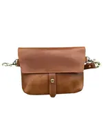 Roma Leathers W022S Crazy Horse Genuine Leather Crossbody