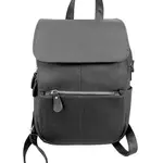 Roma Leathers W003 Cowhide Leather Backpack Black