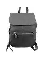 Roma Leathers W003 Cowhide Leather Backpack Black