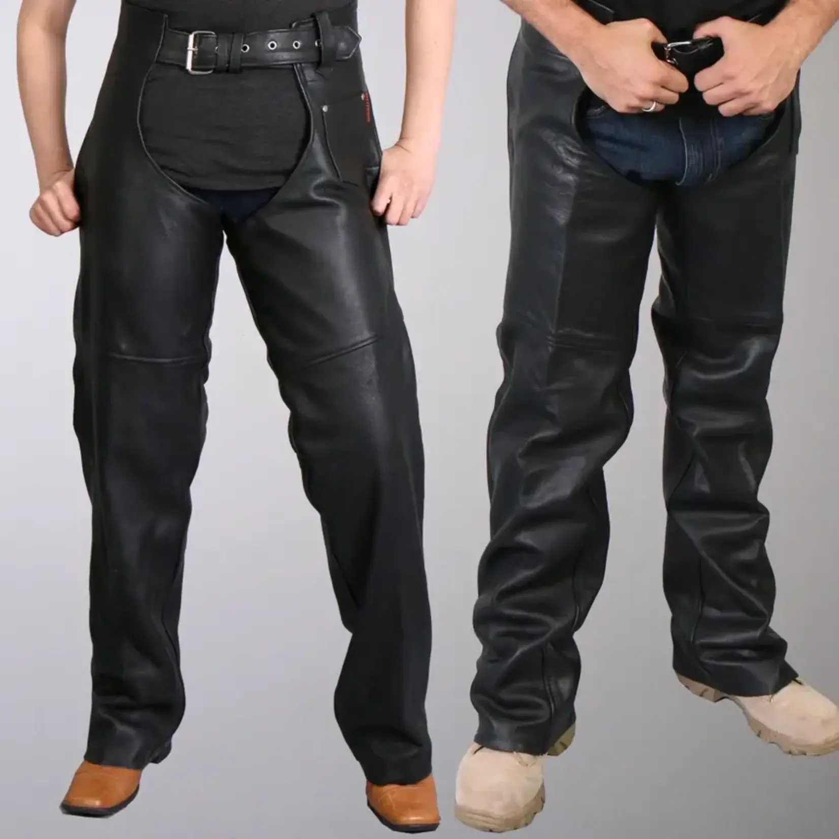 Hot Leathers Lined Leather Chaps