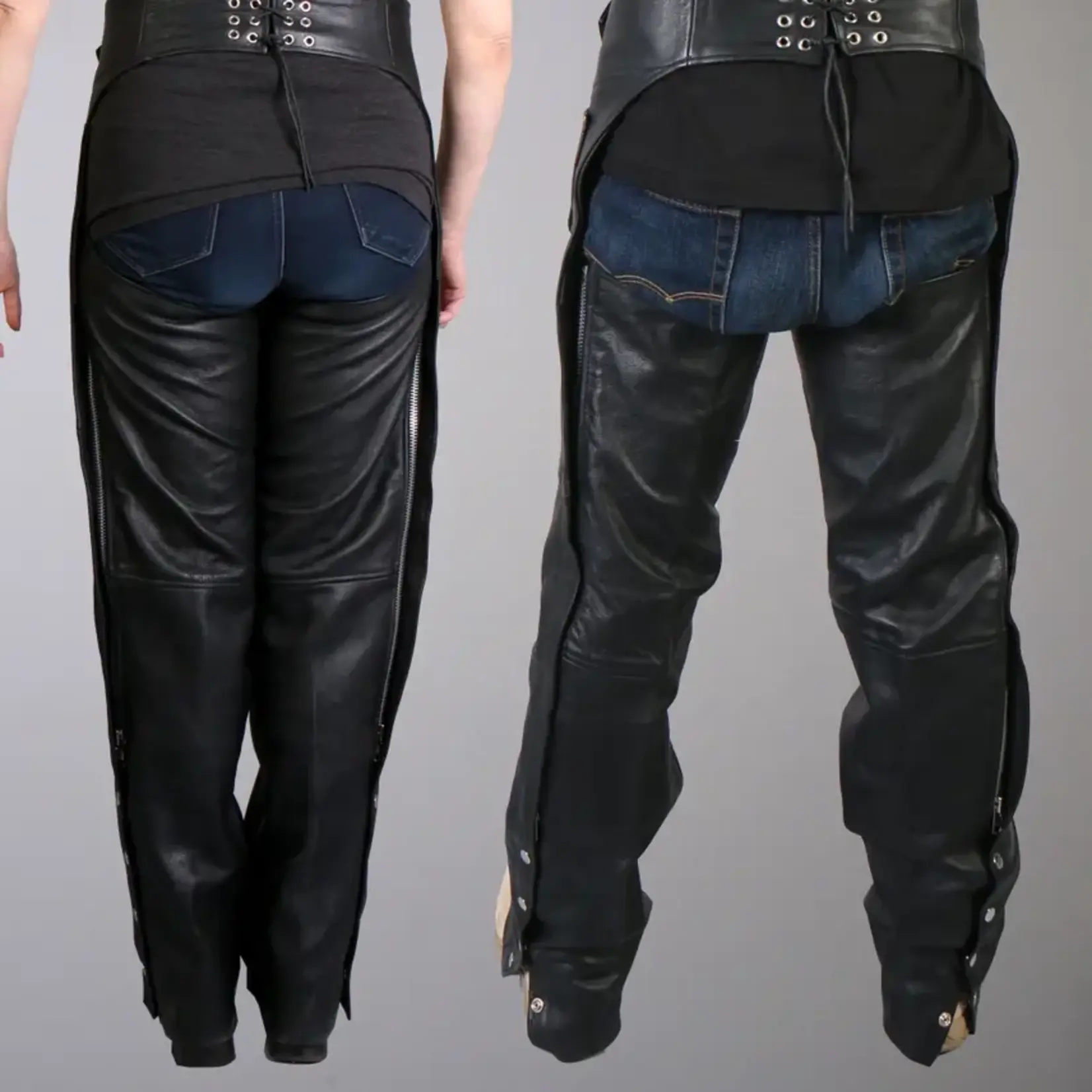 Hot Leathers Lined Leather Chaps