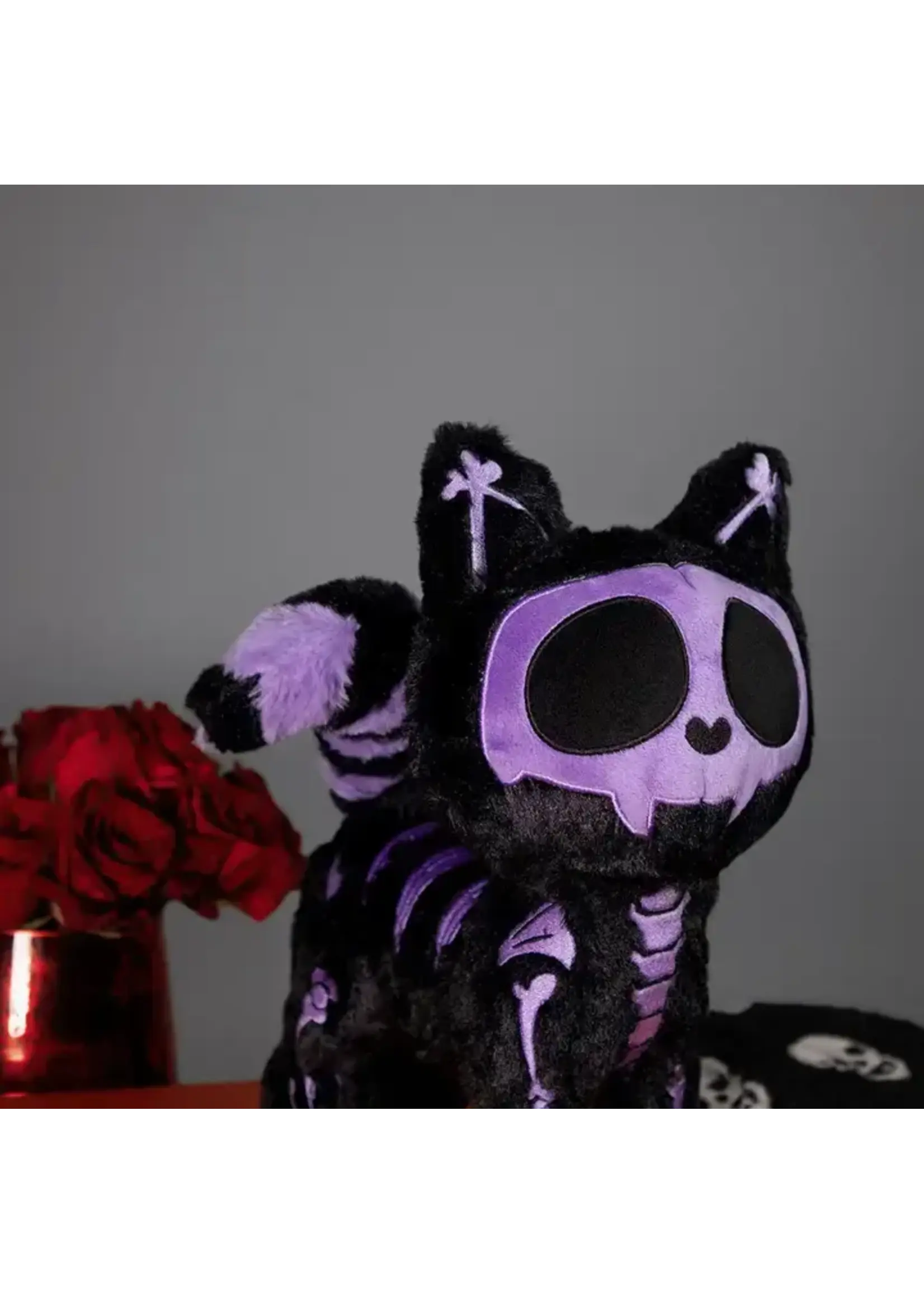 vampirefreaks Skelekitty Plush Toy Purple Bones