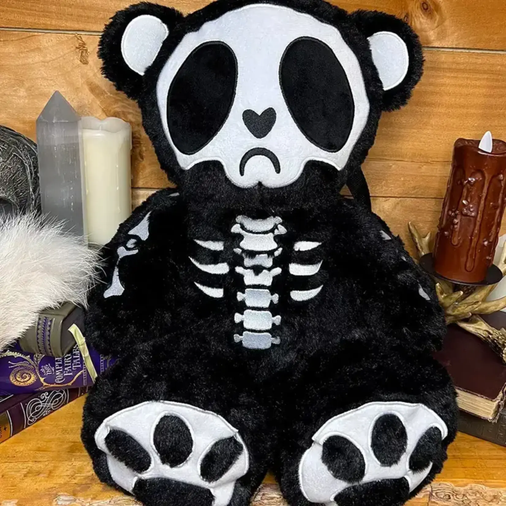 vampirefreaks Grumpy Bones Bear Plush Backpack