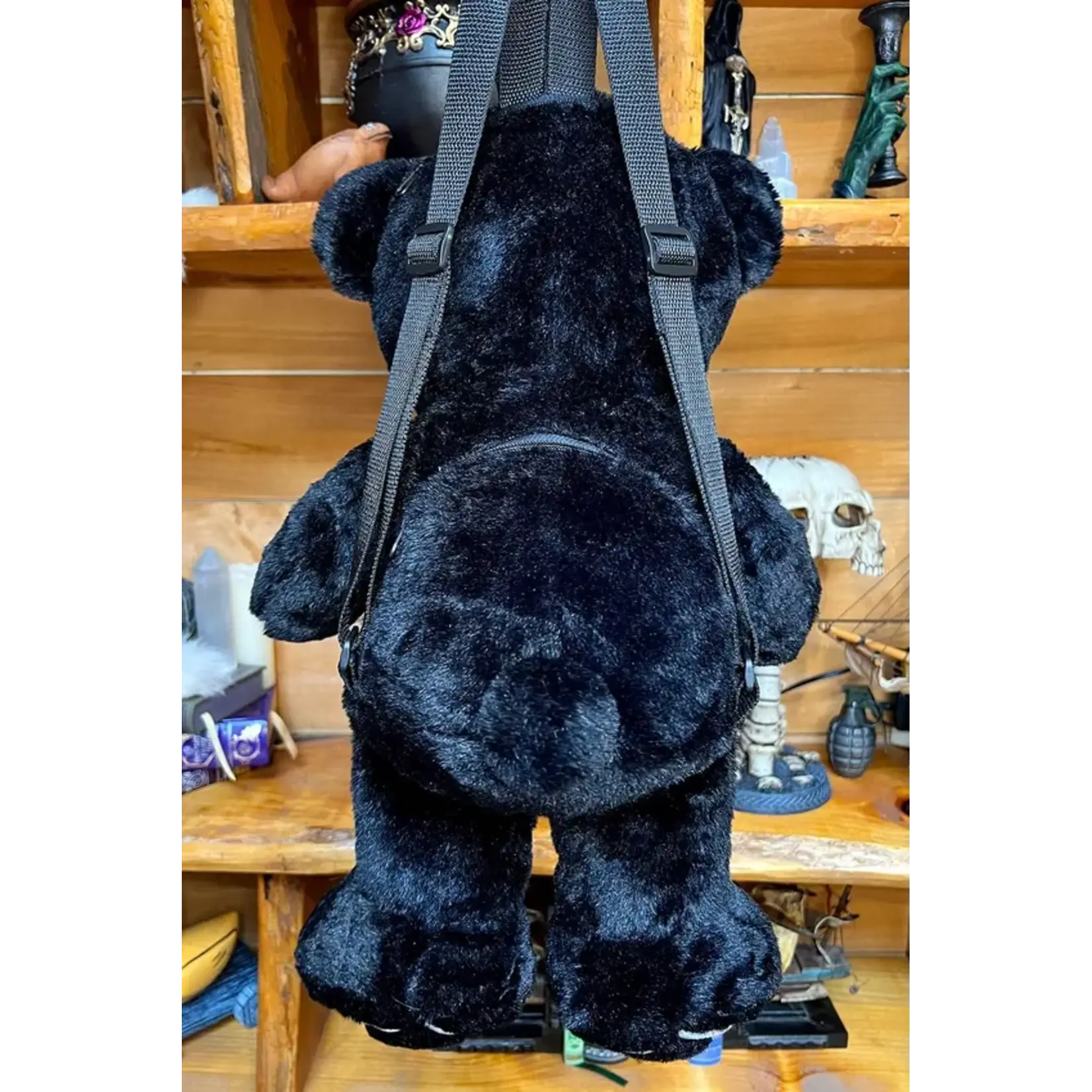 vampirefreaks Grumpy Bones Bear Plush Backpack