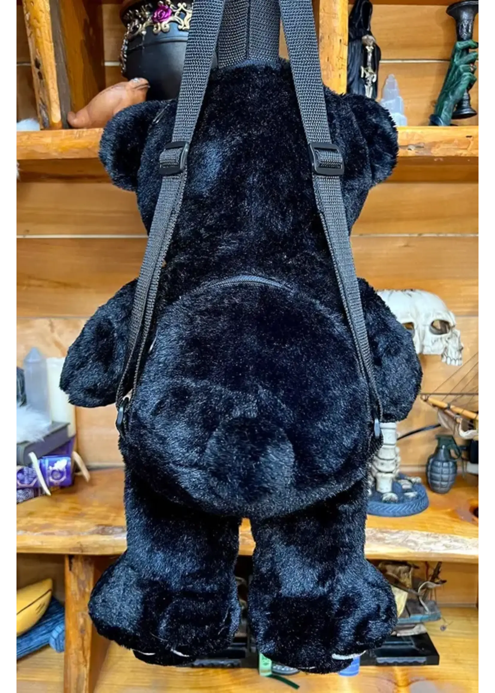 vampirefreaks Grumpy Bones Bear Plush Backpack