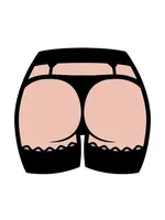 Wood Rocket Products Butt Enamel Pin
