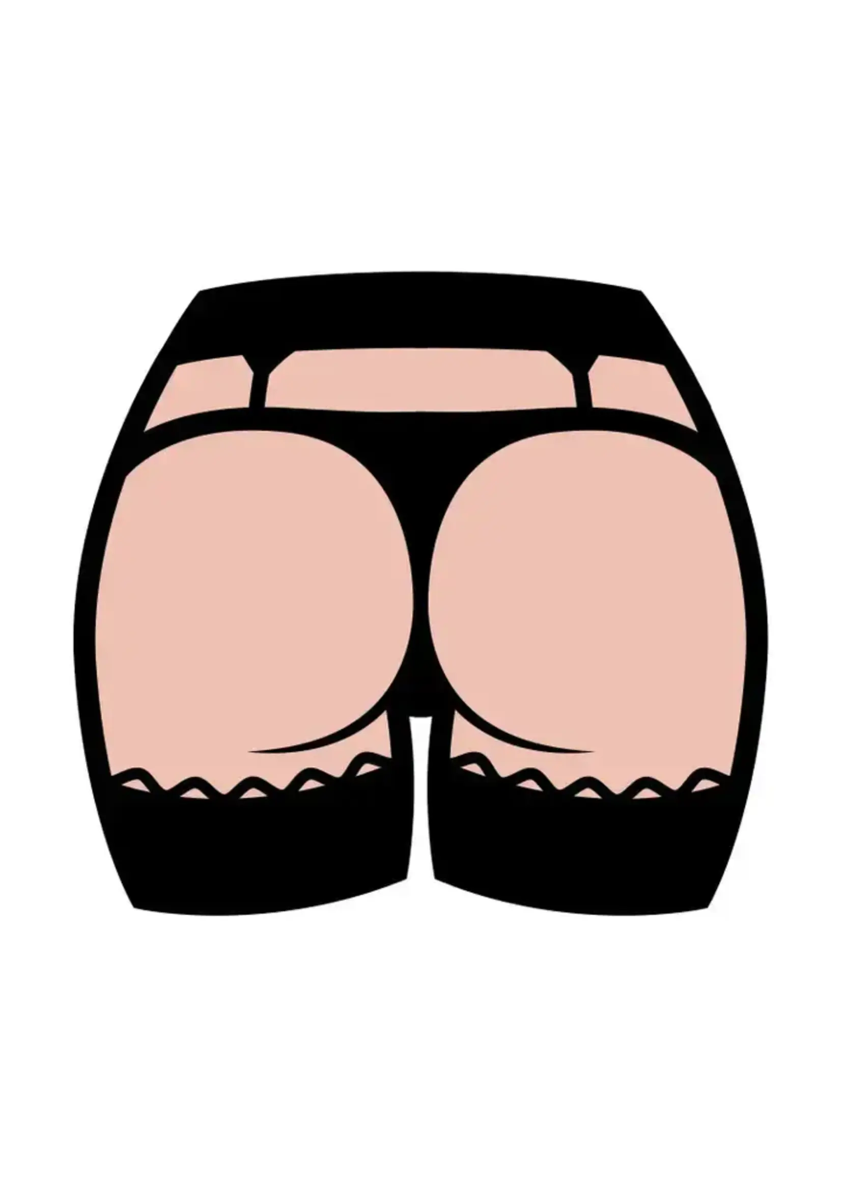 Wood Rocket Products Butt Enamel Pin