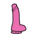 Wood Rocket Products Dildo Pink Enamel Pin