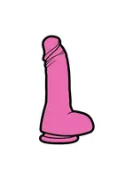 Wood Rocket Products Dildo Pink Enamel Pin