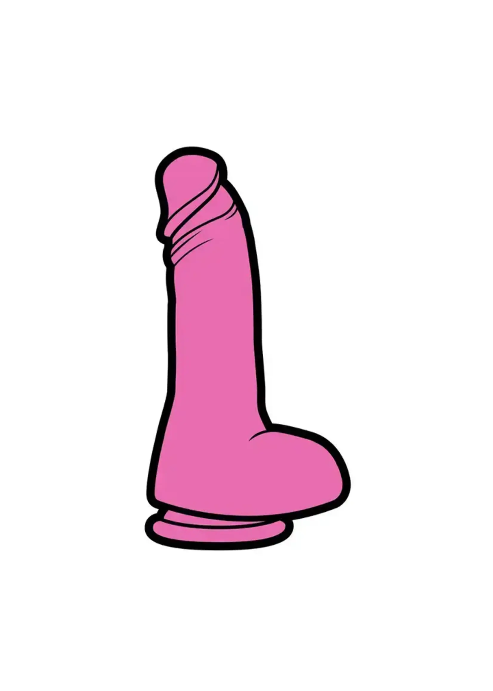 Wood Rocket Products Dildo Pink Enamel Pin