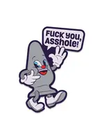 Wood Rocket Products Fuck You Asshole Enamel Pin