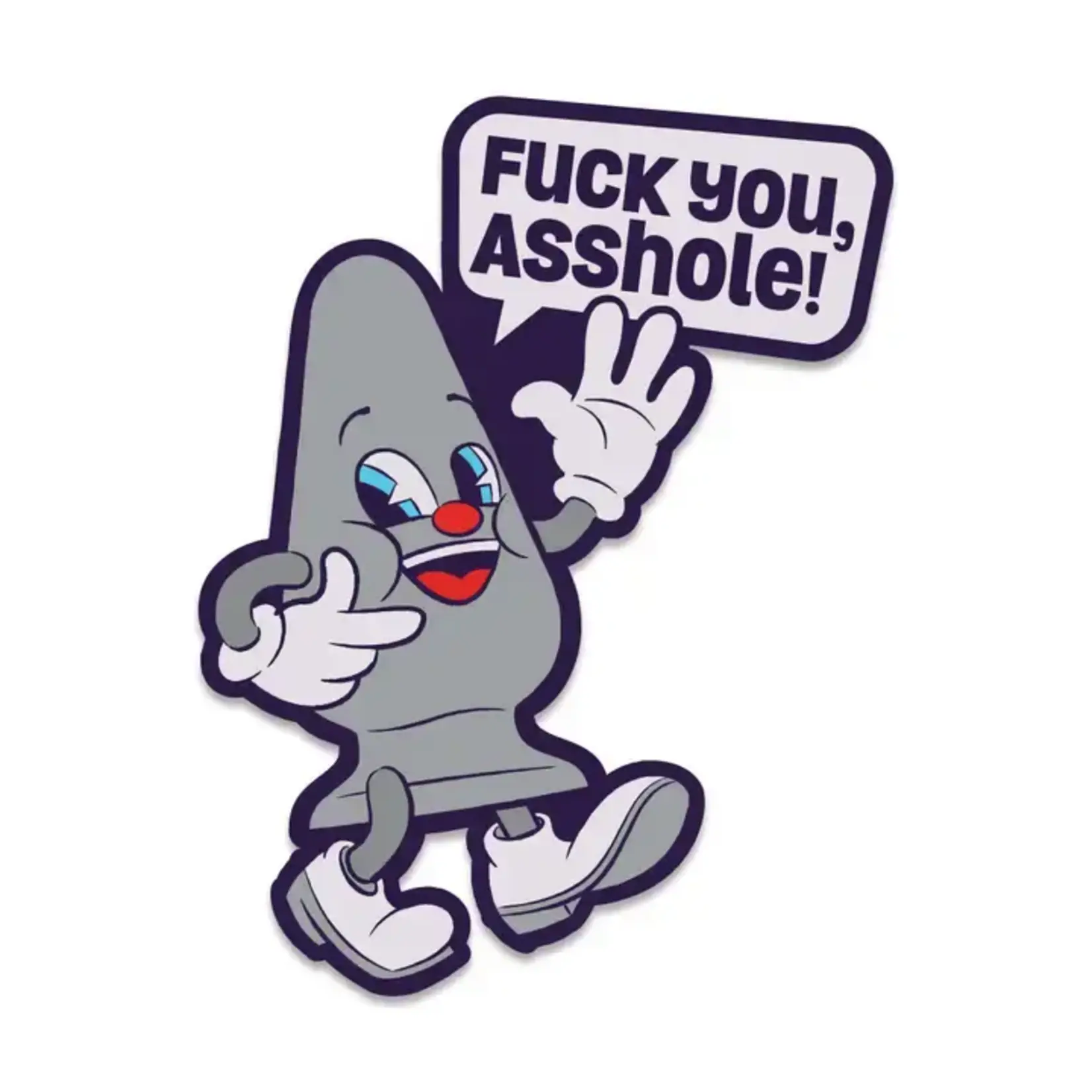 Wood Rocket Products Fuck You Asshole Enamel Pin