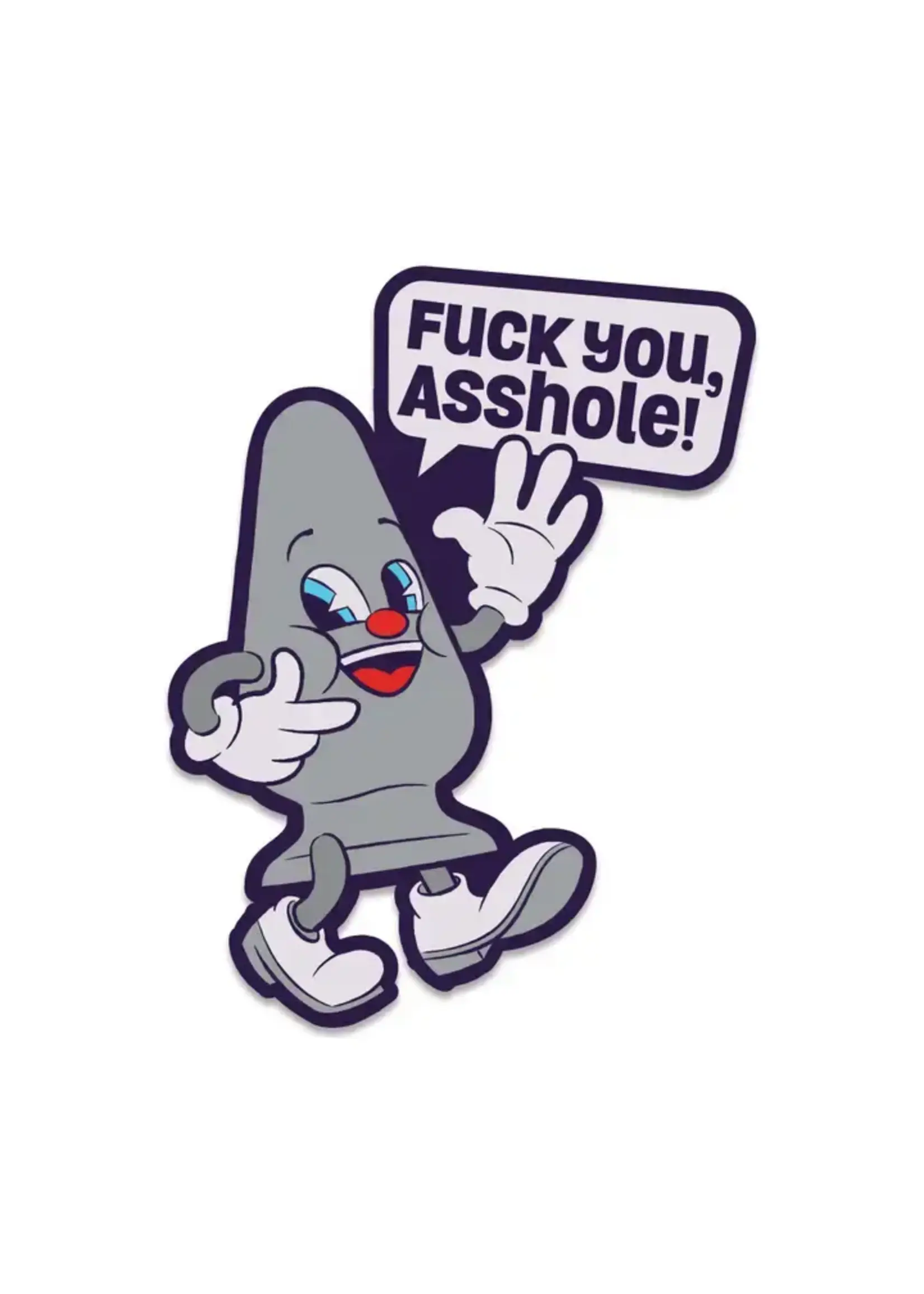 Wood Rocket Products Fuck You Asshole Enamel Pin