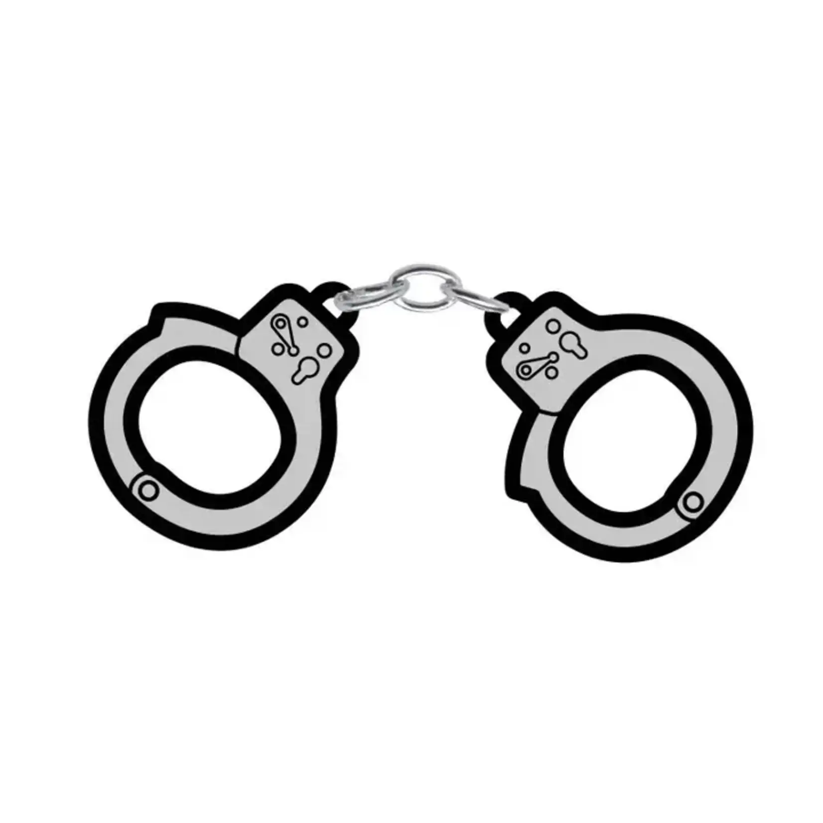 Wood Rocket Products Handcuffs Enamel Pin