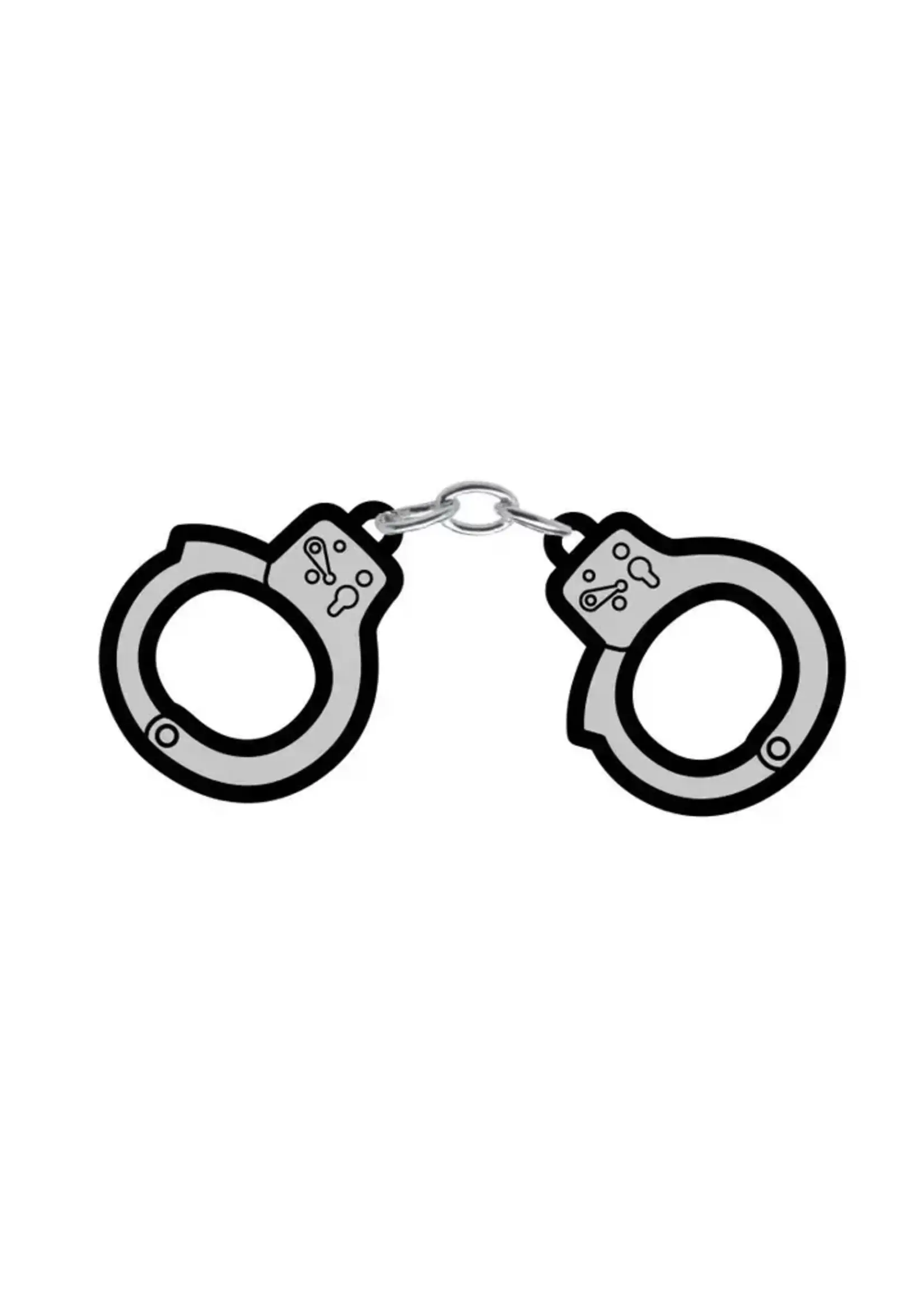 Wood Rocket Products Handcuffs Enamel Pin