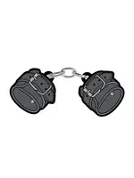 Wood Rocket Products Leather Handcuffs Enamel Pin