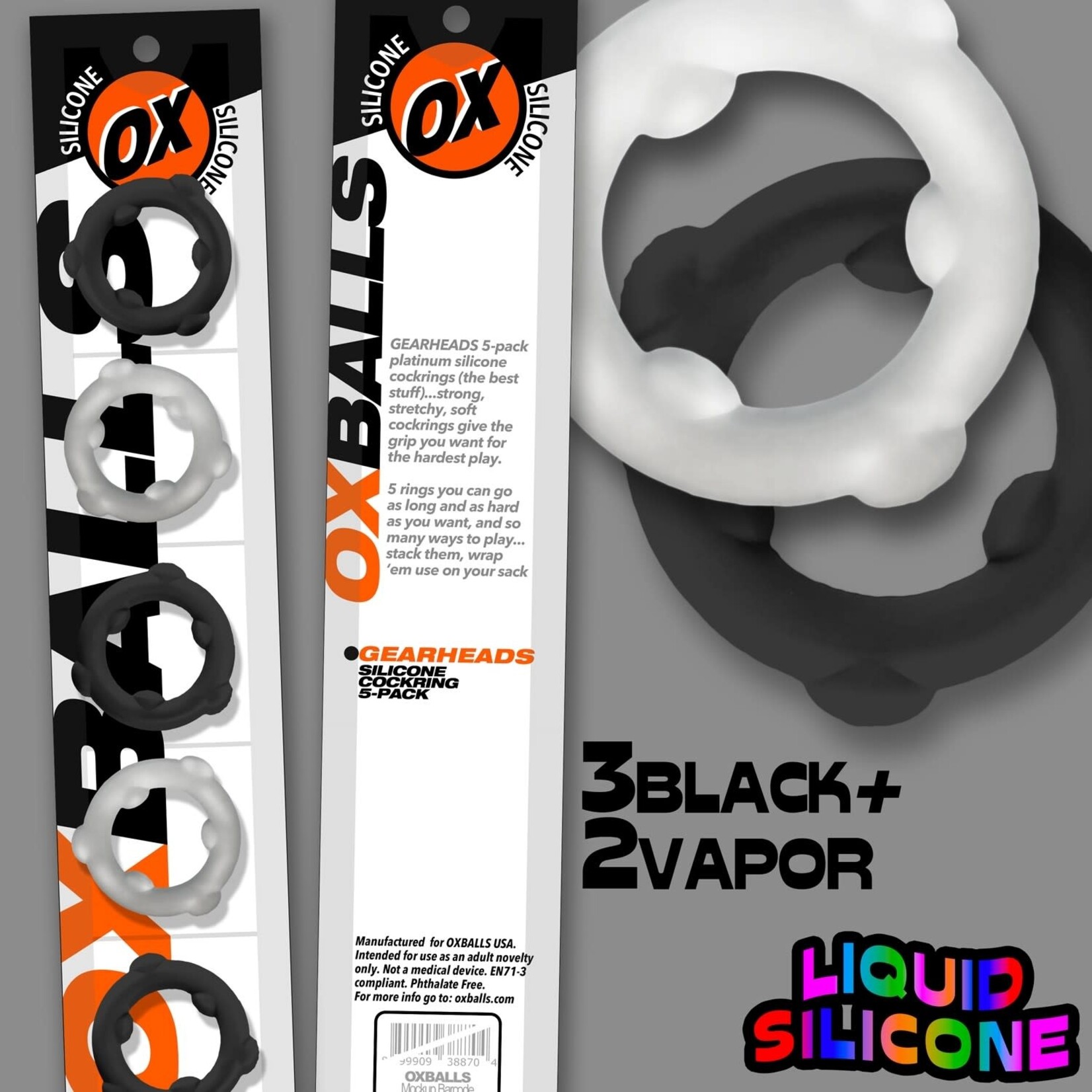 OXBALLS Gearheads 5-pack Spinners