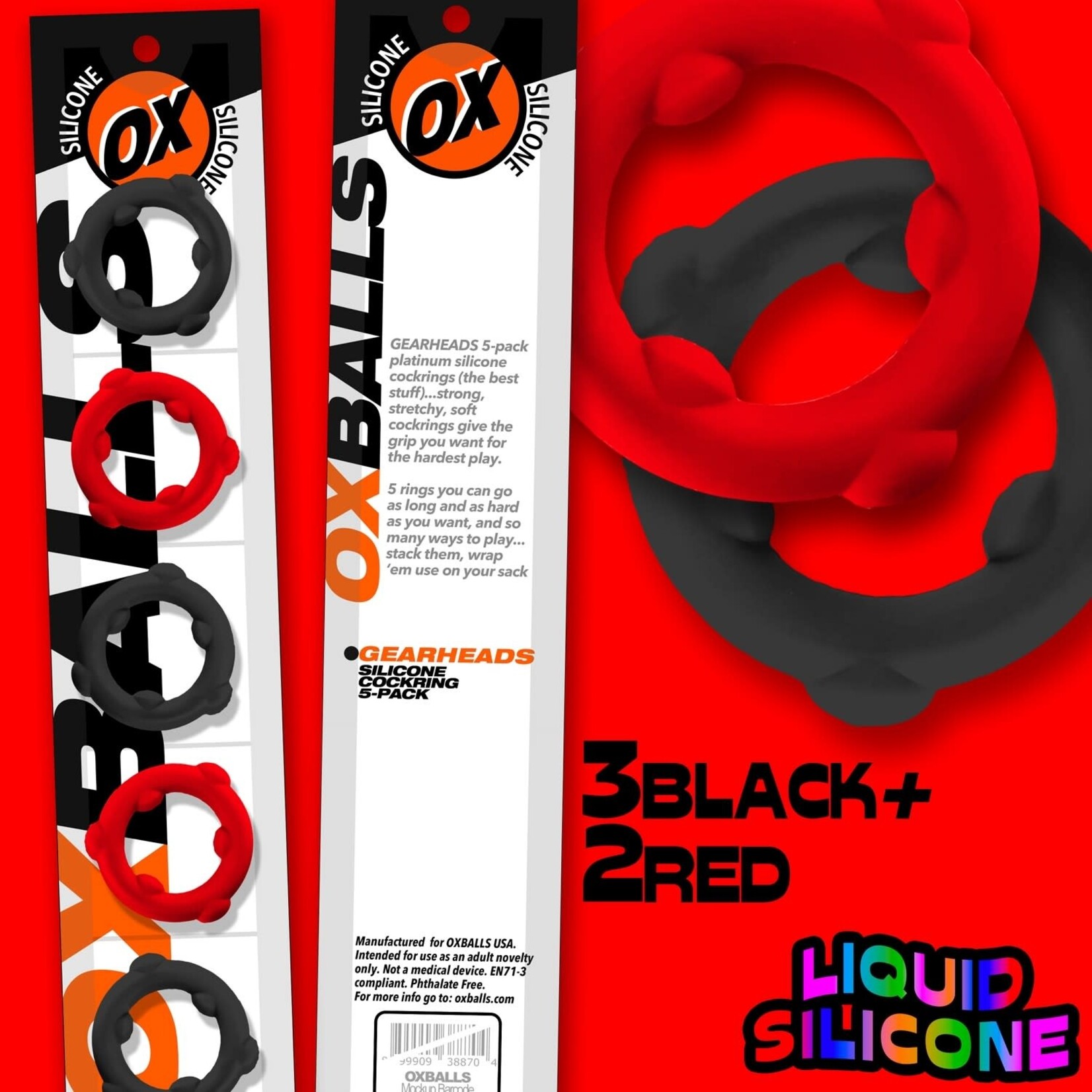 OXBALLS Gearheads 5-pack Spinners