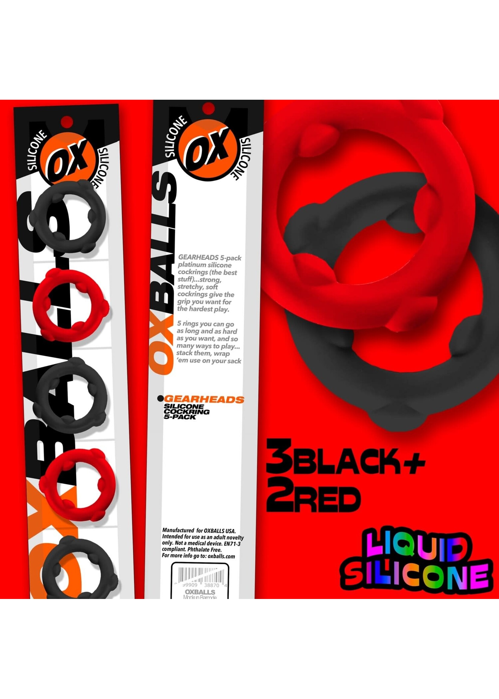OXBALLS Gearheads 5-pack Spinners