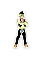 Geeky And Kinky Sir Blonde Guy Sticker