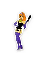 Geeky And Kinky Red Headed Goddess Sticker