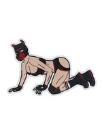 Geeky And Kinky Pup Girl-Sticker