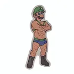 Geeky And Kinky Mustache Bro Sticker