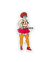 Geeky And Kinky Mistress Nerdy Girl Sticker
