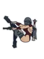 Geeky And Kinky Lady Hunter - Sticker