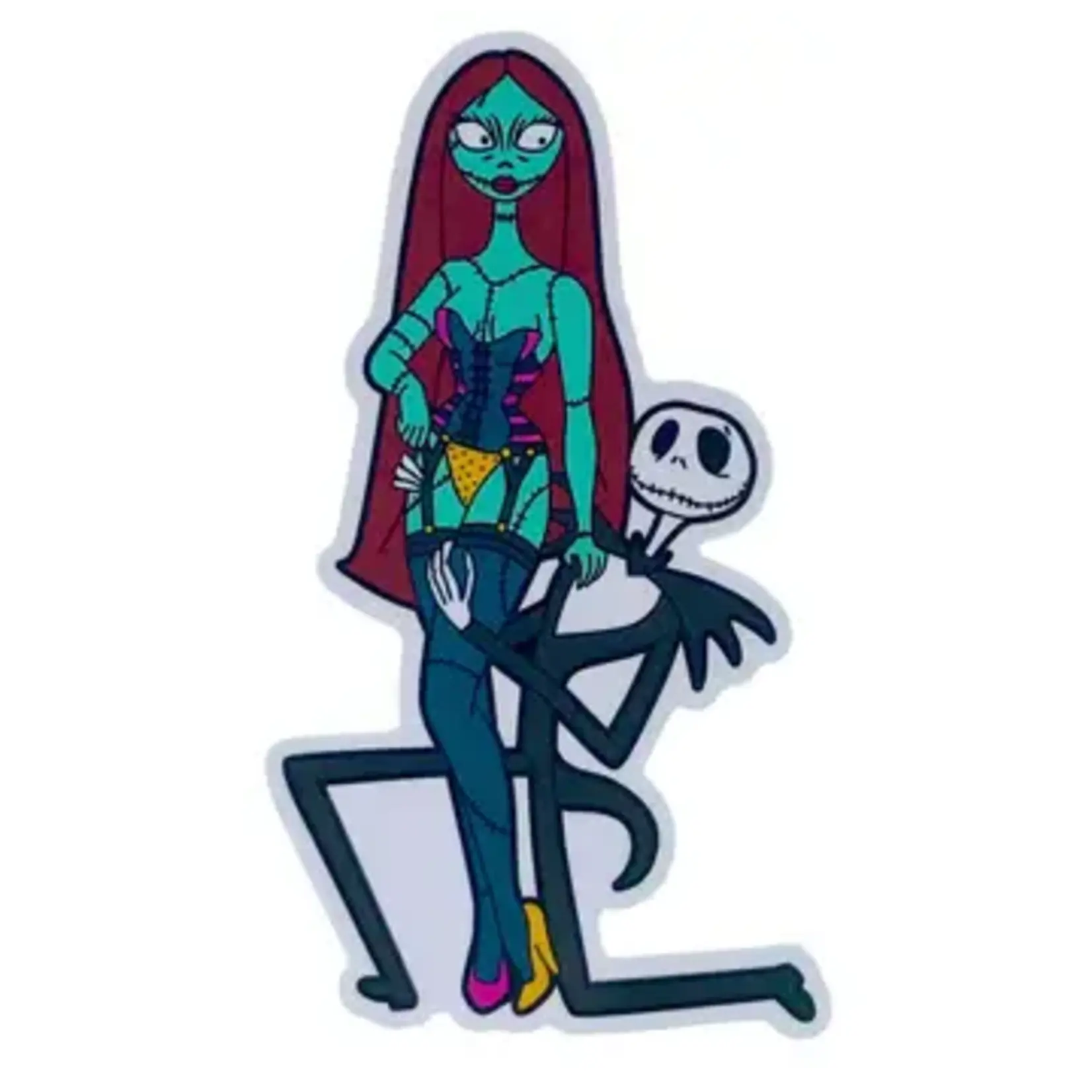 Geeky And Kinky Halloween King and Queen Sticker