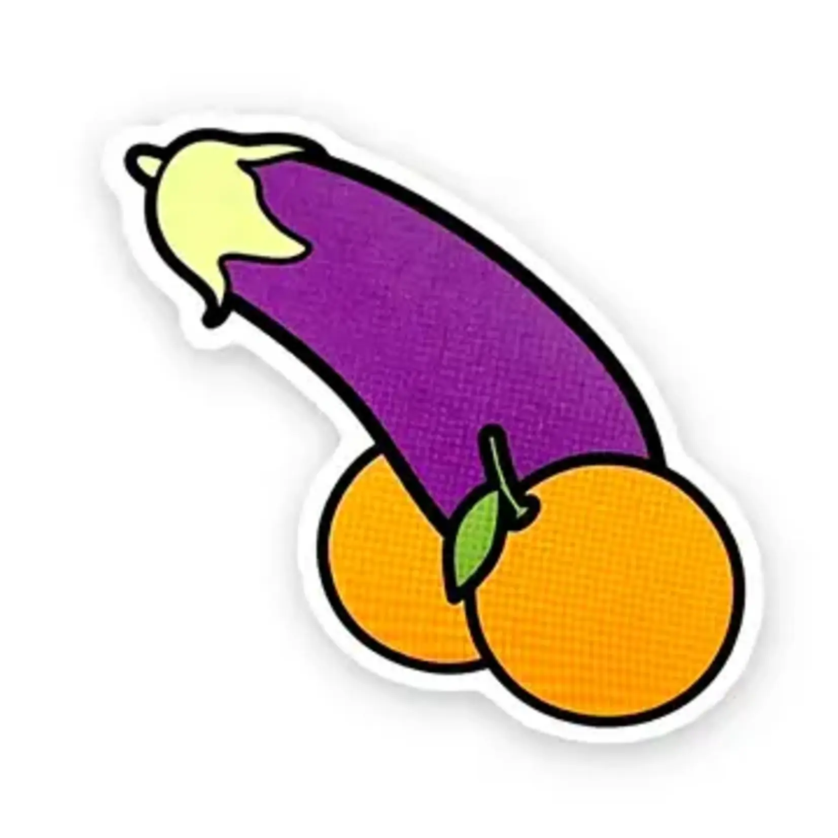 Geeky And Kinky Eggplant Emoji Sticker