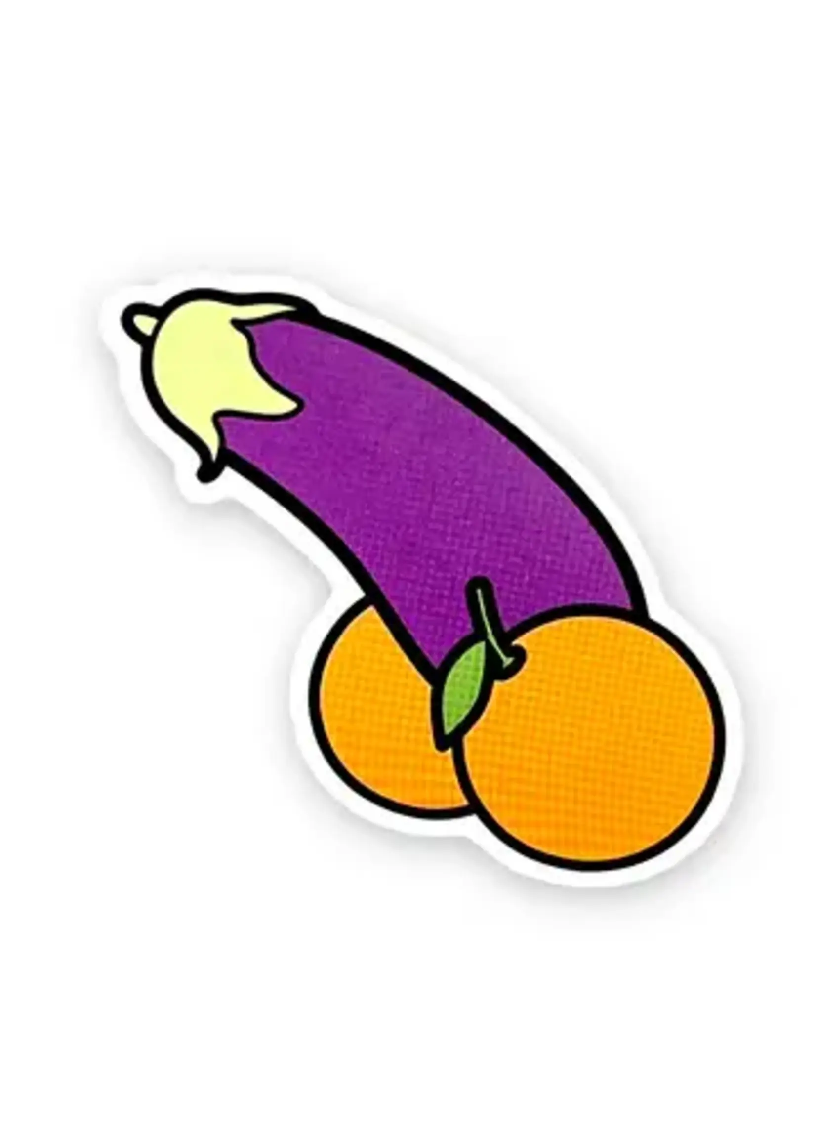 Geeky And Kinky Eggplant Emoji Sticker