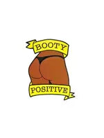 Geeky And Kinky Booty Postitive Chocolate Sticker