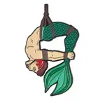Geeky And Kinky Merman (Red) Enamel Pin