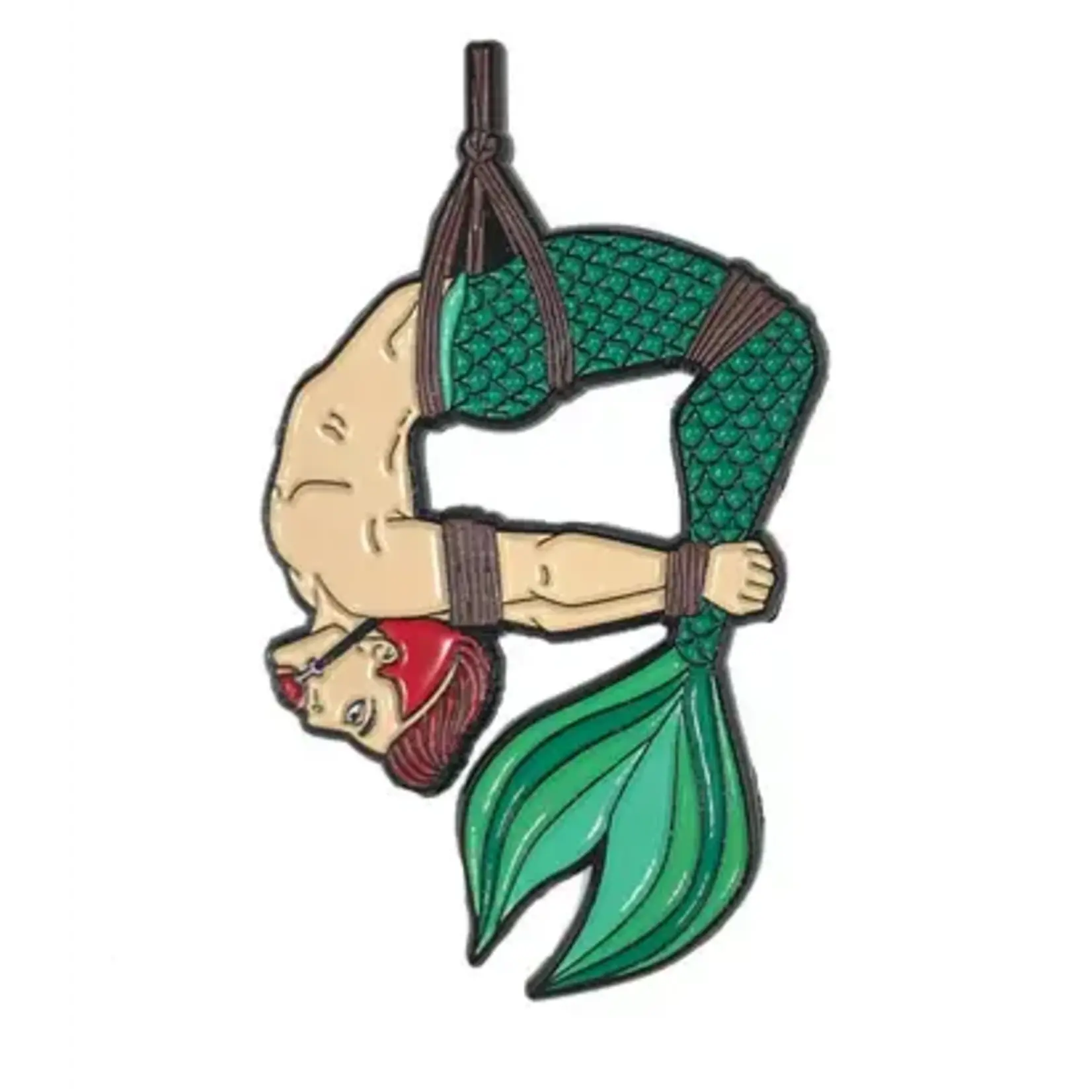 Geeky And Kinky Merman (Red) Enamel Pin 44