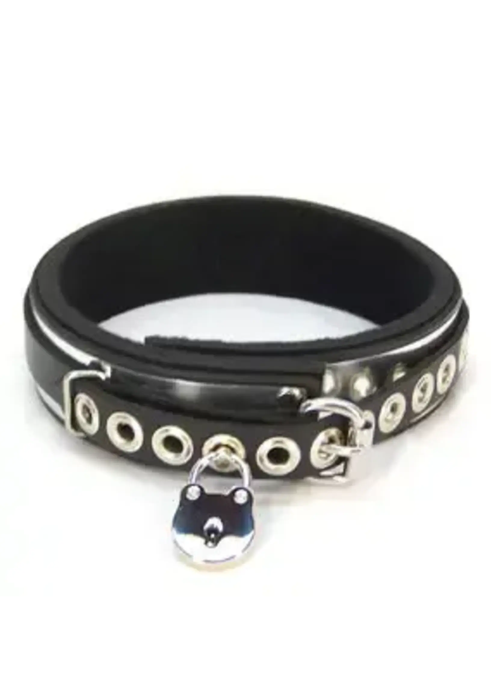 Metalband Locking Padded Sub-Collar Leather