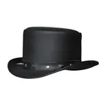 Unik Leather Top Hat w/studs