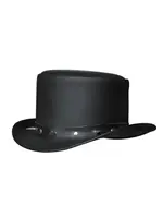 Unik Leather Top Hat w/studs